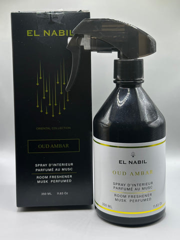 Spray d’Intérieur (Room Freshener) Oud Ambar – El Nabil – 350 ml