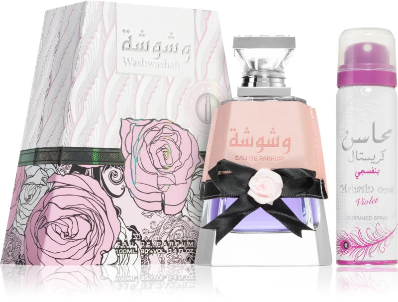 Washwashah by lattafa coffret cadeau pour femme 100ml